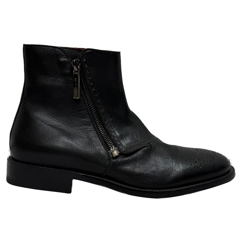 Etro Ankle Boots In Black Leather